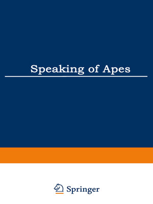 cover image of Speaking of Apes